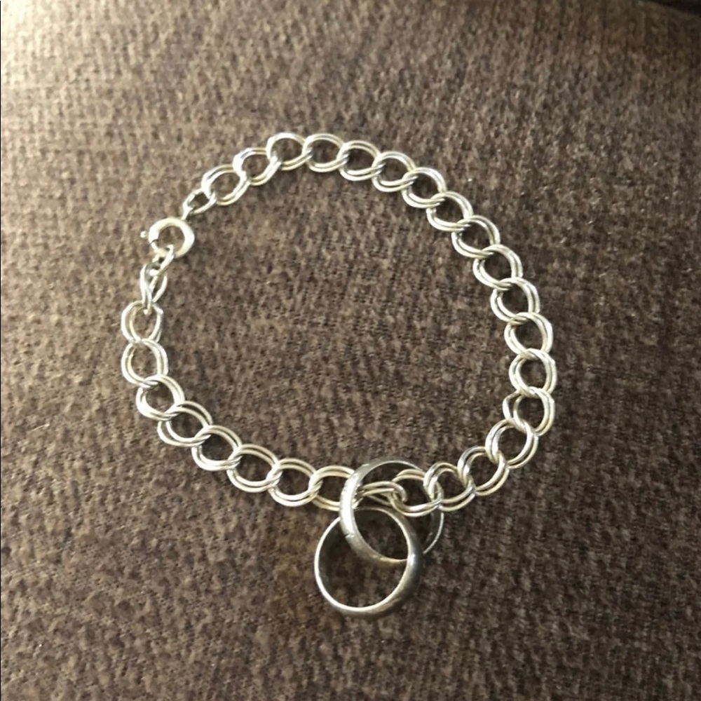 Sterling silver charm bracelet